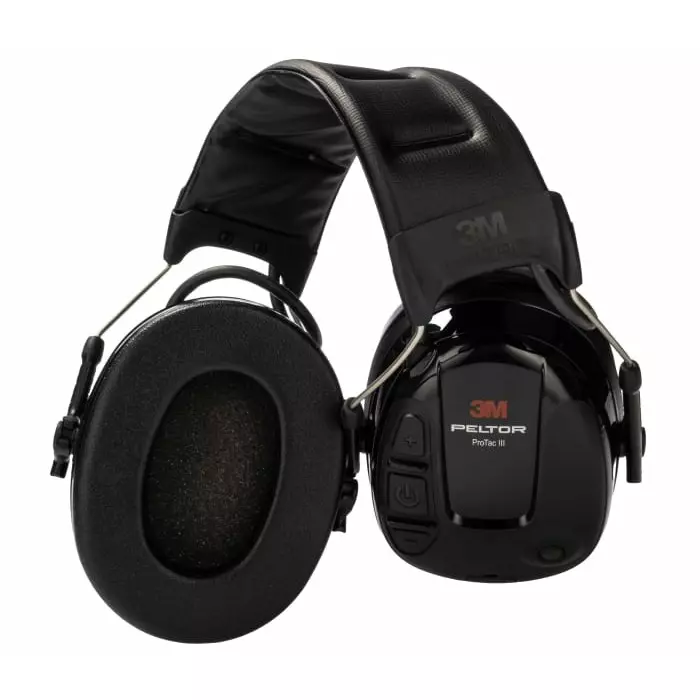 3M ProTac III Wired Listen Only Electronic Ear Defenders with Headband 26dB, MT13H220A