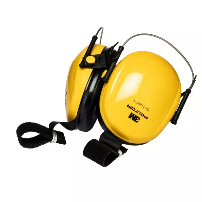 3M Optime I Ear Defender with Neckband 27dB Black Yellow, H510B-403