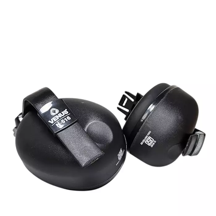 venus-n-516-helmet-mounted-earmuff-23-db-nrr-26-db-snr-foam-filled-wide-cushions-passive-noise-cancellation-black-free-size-120620401