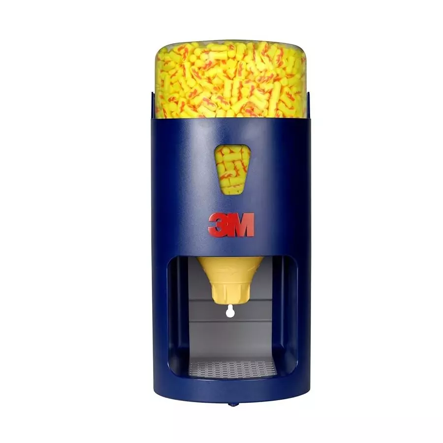 3M Earplug Dispenser Metal, ABS Blue for 400–500 Pairs, 391-0000 1-TCH