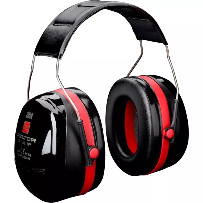3M PELTOR Wired Listen Only Ear Defender with Headband 35dB Green, 7000107979