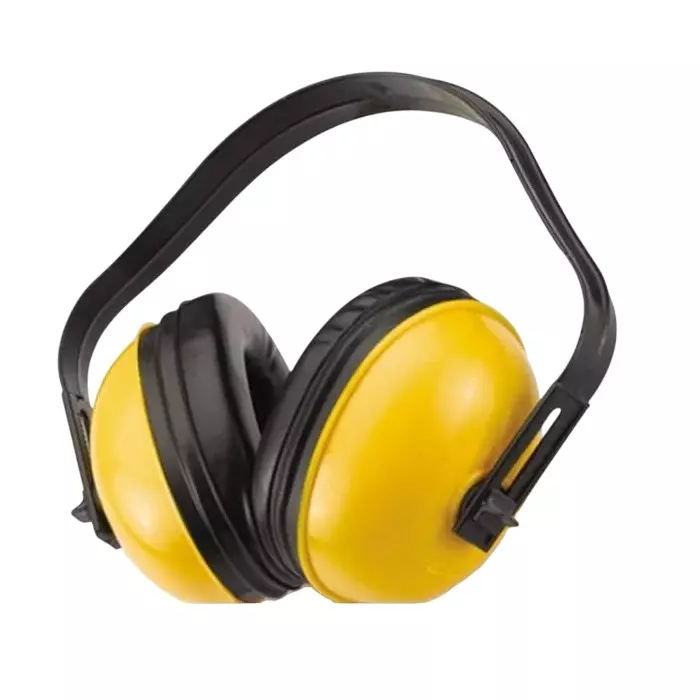 ANGELSAFE Earmuff Black & Yellow Color Plastic Polyamide Body with Soft Foam Filled Cushion and 21 Decibel Rating (Pack of 5)