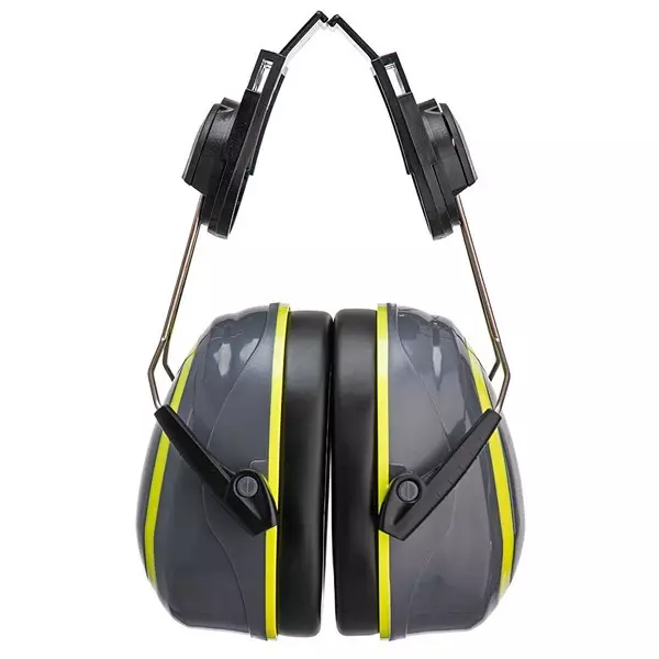 Portwest Clip-On Ear Muff Grey Polycarbonate for Industrial Use, PW76GYR