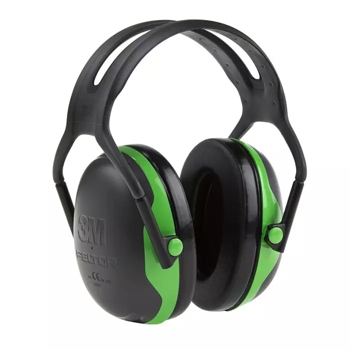 3M X1A Ear Defender with Headband 27dB Black Green, X1A-GA
