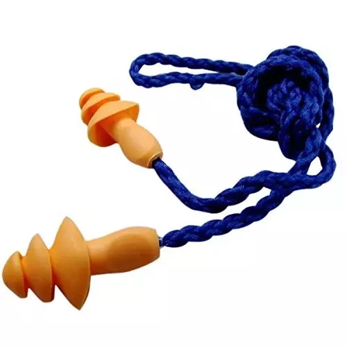 3M Corded Moulded Earplugs Orange & Blue Silicone Noise Protection Compact Design for Musician’s, Swimming & Industrial Use, 1270 (Pack of 20 Pair)