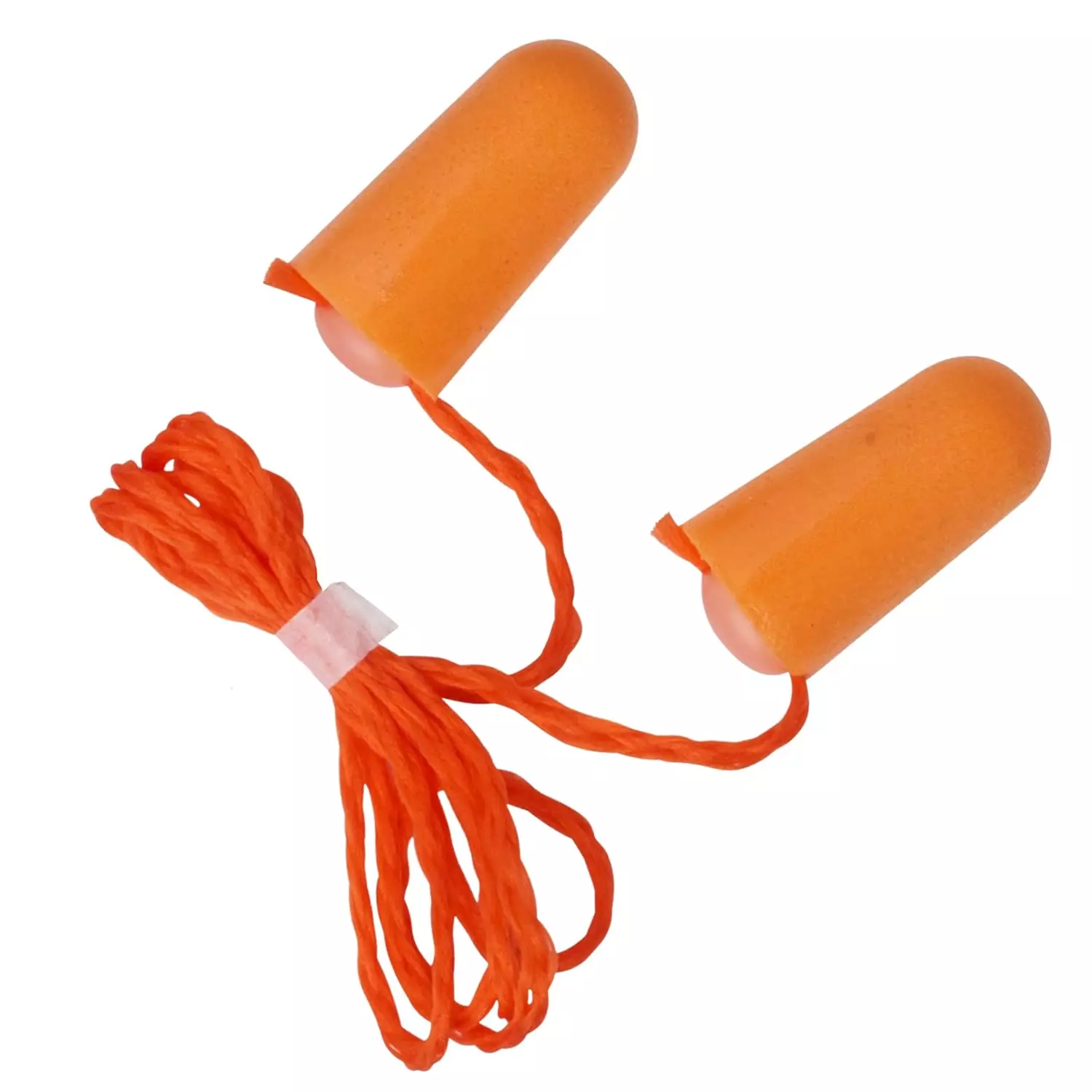 3M Corded Earplug Bullet-Shaped Free Size Orange 29 dB Noise Foam for Industrial Use, 1110 (Pack of 50 Pair)