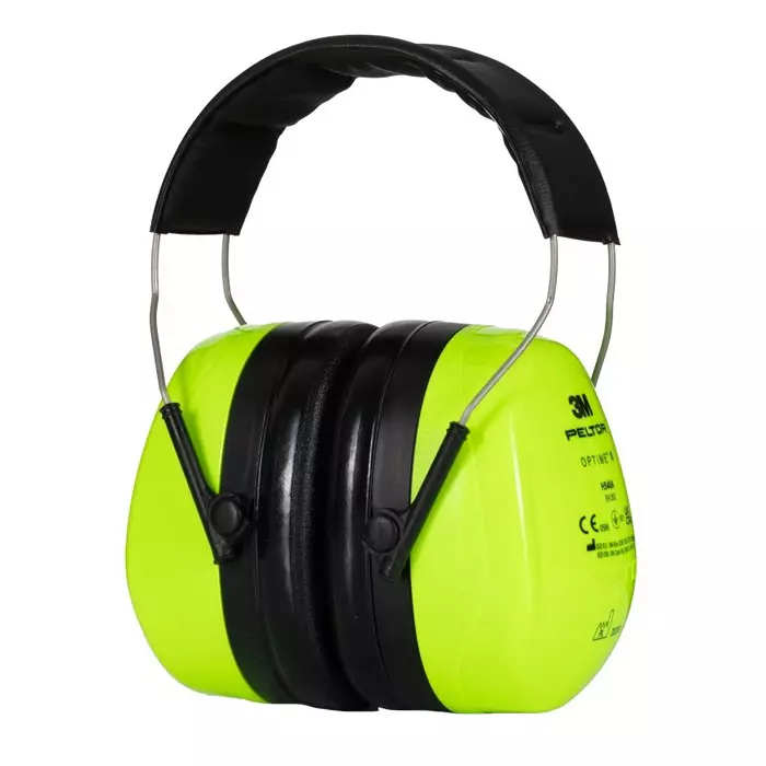 3M Optime Ear Defender with Headband 34dB Black Green, H540AGB