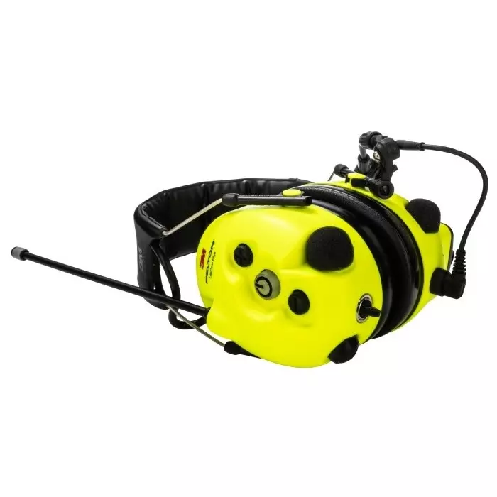 3M LiteCom Plus Wireless Speak Listen Electronic Ear Defenders with Headband 32dB Yellow Noise Cancelling, MT73H7A4410EU