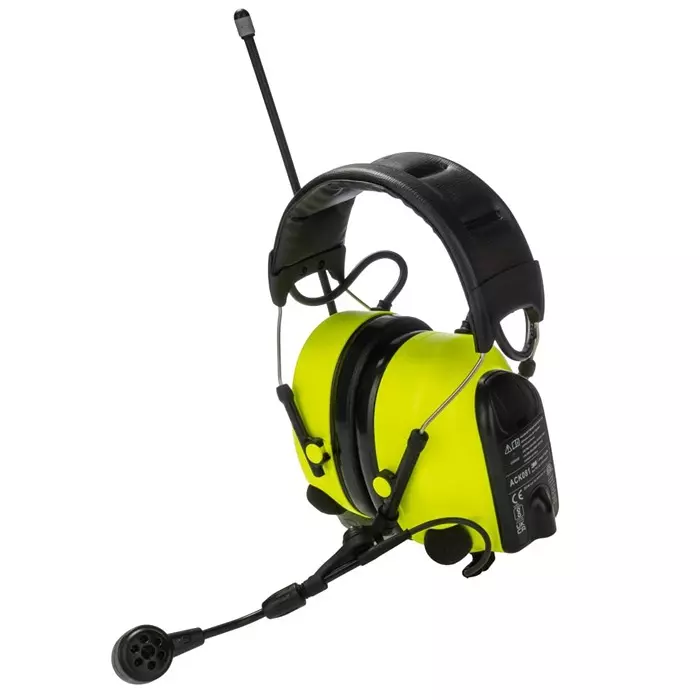3M LiteCom Plus Wireless Speak Listen Electronic Ear Defenders with Headband 32dB Yellow Noise Cancelling, MT73H7A4410EU