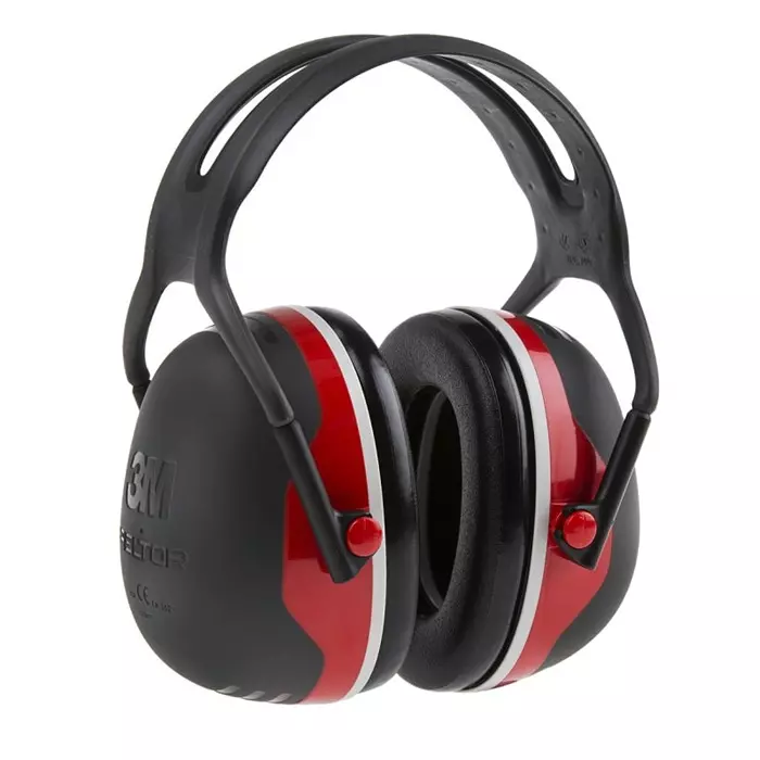 3M X3A Ear Defender with Headband 33dB Black Red, X3A-RD