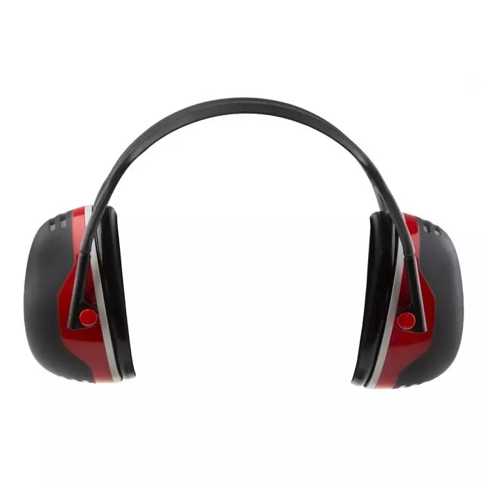 3M X3A Ear Defender with Headband 33dB Black Red, X3A-RD