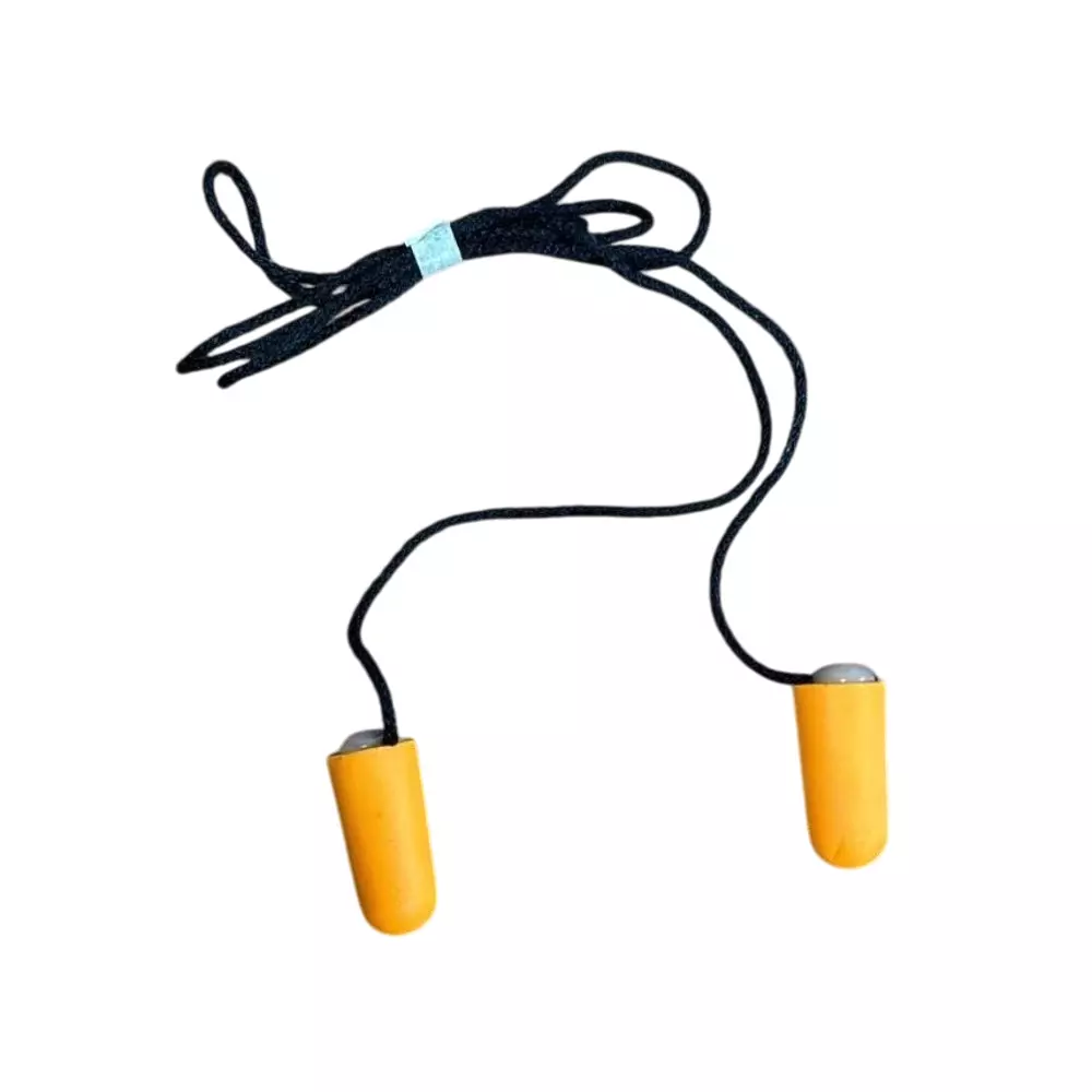 Bison Life Corded 37 dB Disposable PU Ear Plug Orange Polyurethane Foam, EP1112 (Pack of 50 Pairs)
