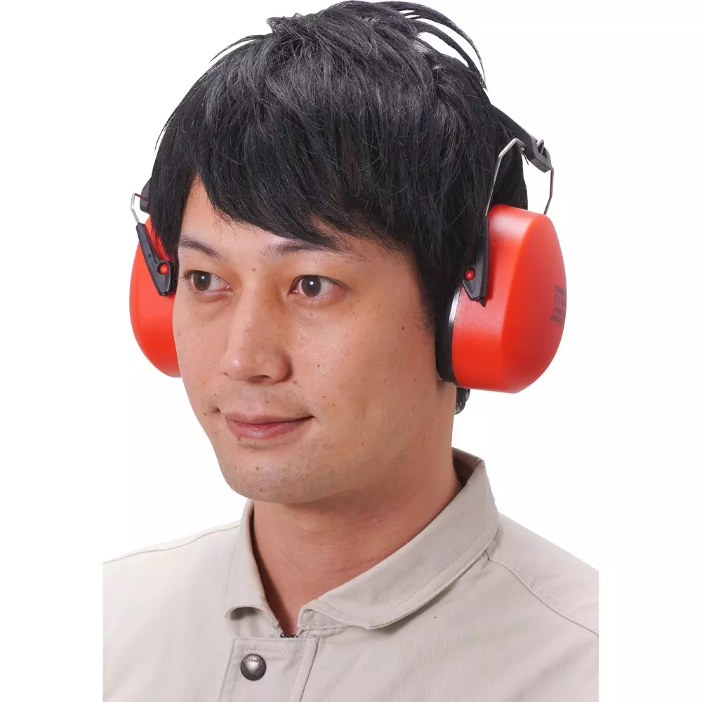 MonotaRO Ear Muff High Sound Insulation Type Red (Ear address) approx. 77 x 103 mm, 48620574