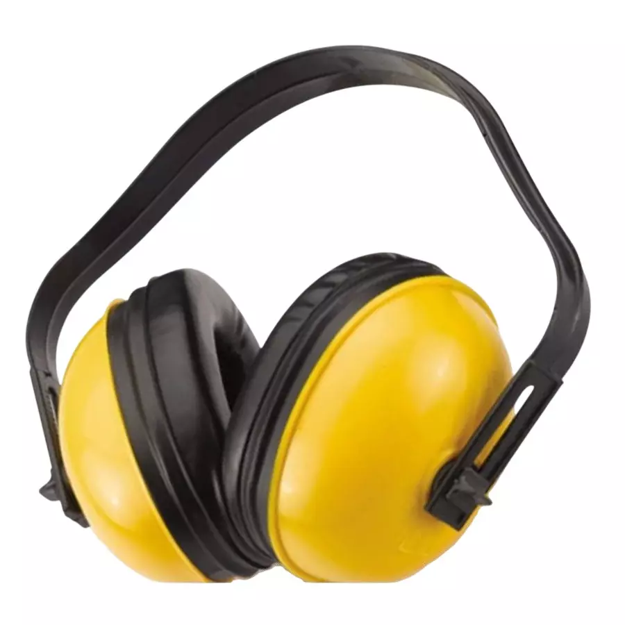 BEGGOSAFE Earmuffs 23 dB Noise Reduction Ratio Free Size Yellow & Black Plastic