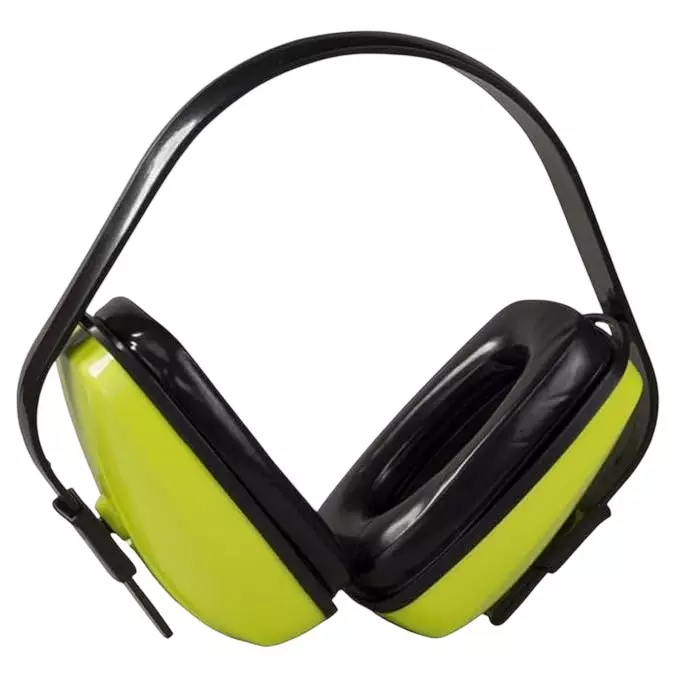 Venus N-530 Earmuff 23 dB NRR and 26 dB SNR Adjustable, Cushioned ABS Fluorescent Green Free Size, 120620101