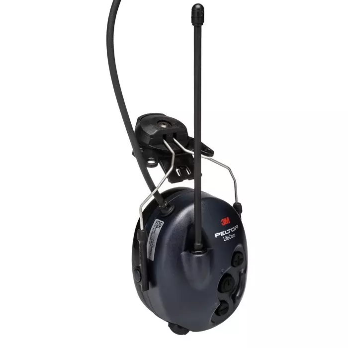 3M LiteCom Wireless Speak Listen Electronic Ear Defenders with Helmet Attachment 32dB Blue Noise Cancelling, MT53H7P3E4400-EU