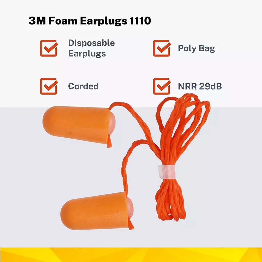 3m-corded-foam-disposable-ear-plugs-29-db-1110-pack-of-5