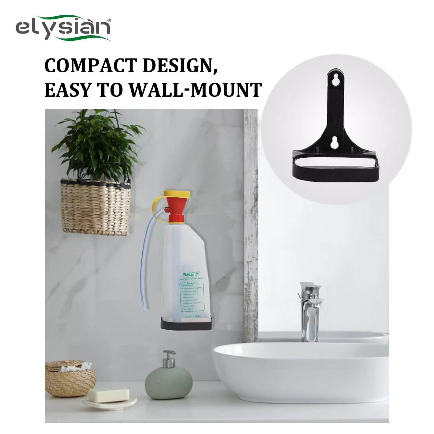 Scott Portable Emergency Eye Wash Bottle 500 ml Chemical-Resistant Plastic 200 g
