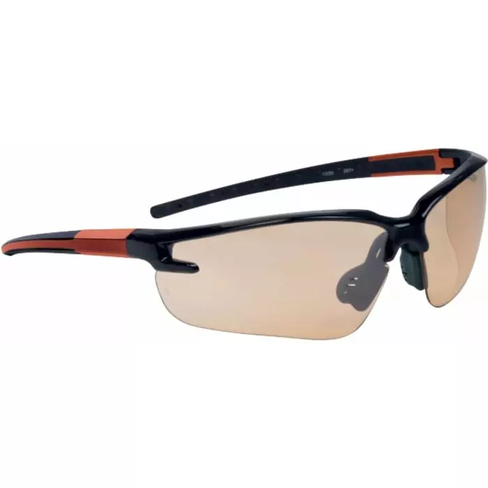 Delta Plus Anti-Mist Safety Glasses Orange Polycarbonate Lens, FUJI2 ORANGE GRADIENT (Pack of 10)