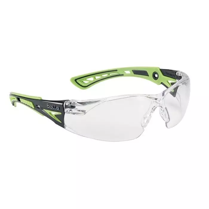 Bolle Safety RUSH+ Anti-Mist UV Safety Glasses Clear PC Lens, RUSHPPSIG