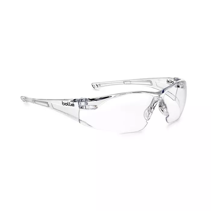 Bolle Safety RUSH Anti-Mist UV Safety Glasses Clear PC Lens, RUSHPSI