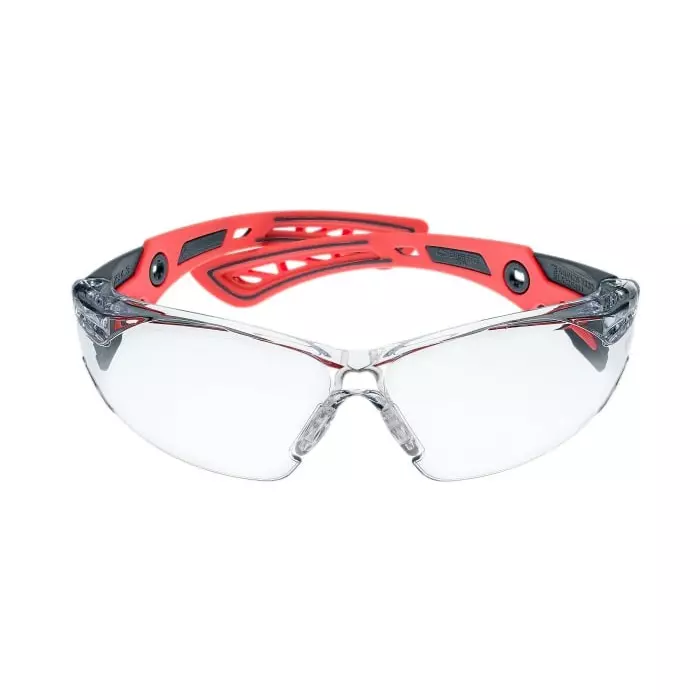 Bolle Safety RUSH+ Anti-Mist UV Safety Glasses Clear PC Lens, RUSHPSPSIS