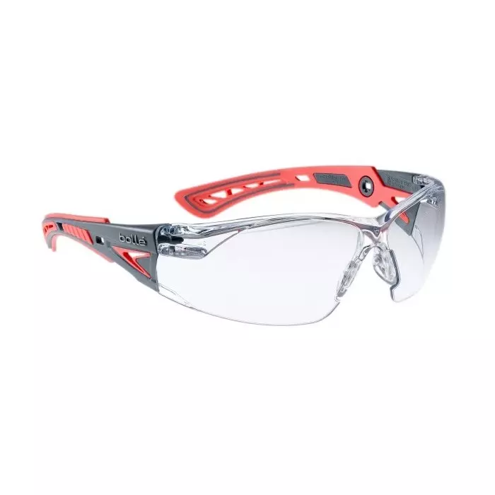 Bolle Safety RUSH+ Anti-Mist UV Safety Glasses Clear PC Lens, RUSHPSPSIS