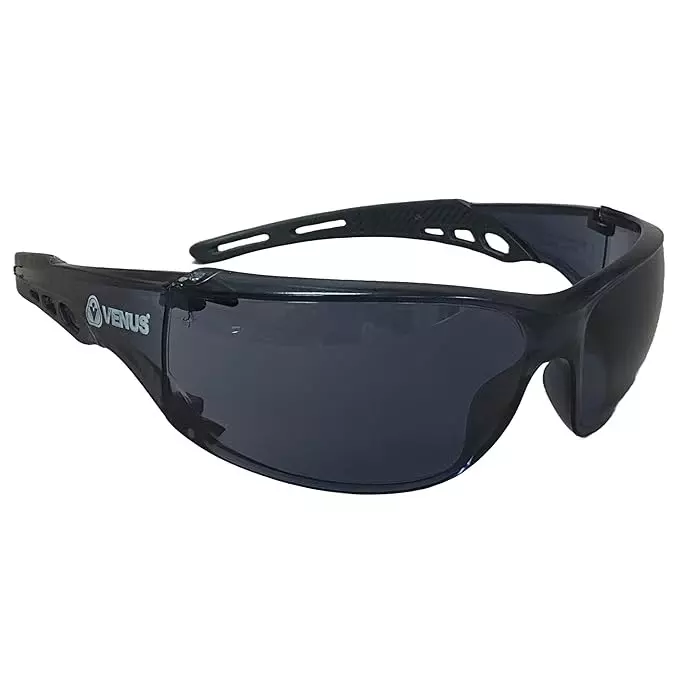 Venus E-306 GHC Safety Goggle Dark Lens Polycarbonate Anti-Fog, Hard-Coated 99%+ UV Protection, 21090