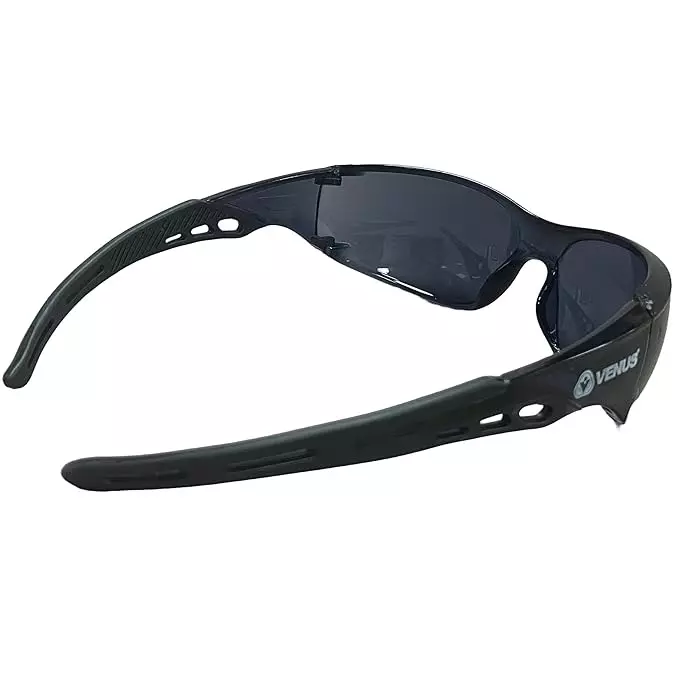 Venus E-306 GHC Safety Goggle Dark Lens Polycarbonate Anti-Fog, Hard-Coated 99%+ UV Protection, 21090