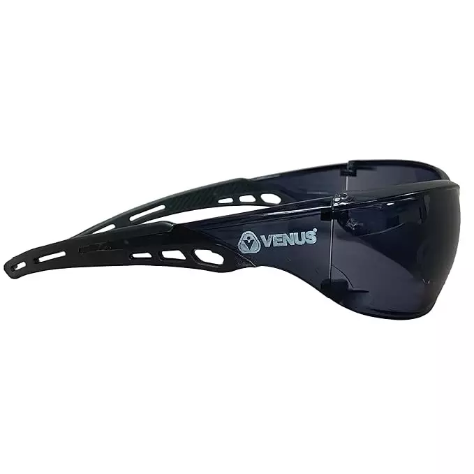 Venus E-306 GHC Safety Goggle Dark Lens Polycarbonate Anti-Fog, Hard-Coated 99%+ UV Protection, 21090
