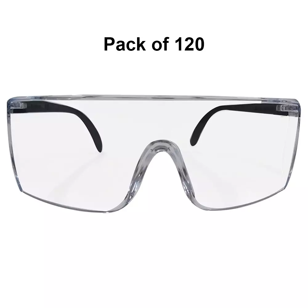 3M Safety Goggle Anti-Fog Lens Transparent Polycarbonate for Laboratory & Industrial Work Use, 1709 IN Plus (Pack of 120 Pcs)