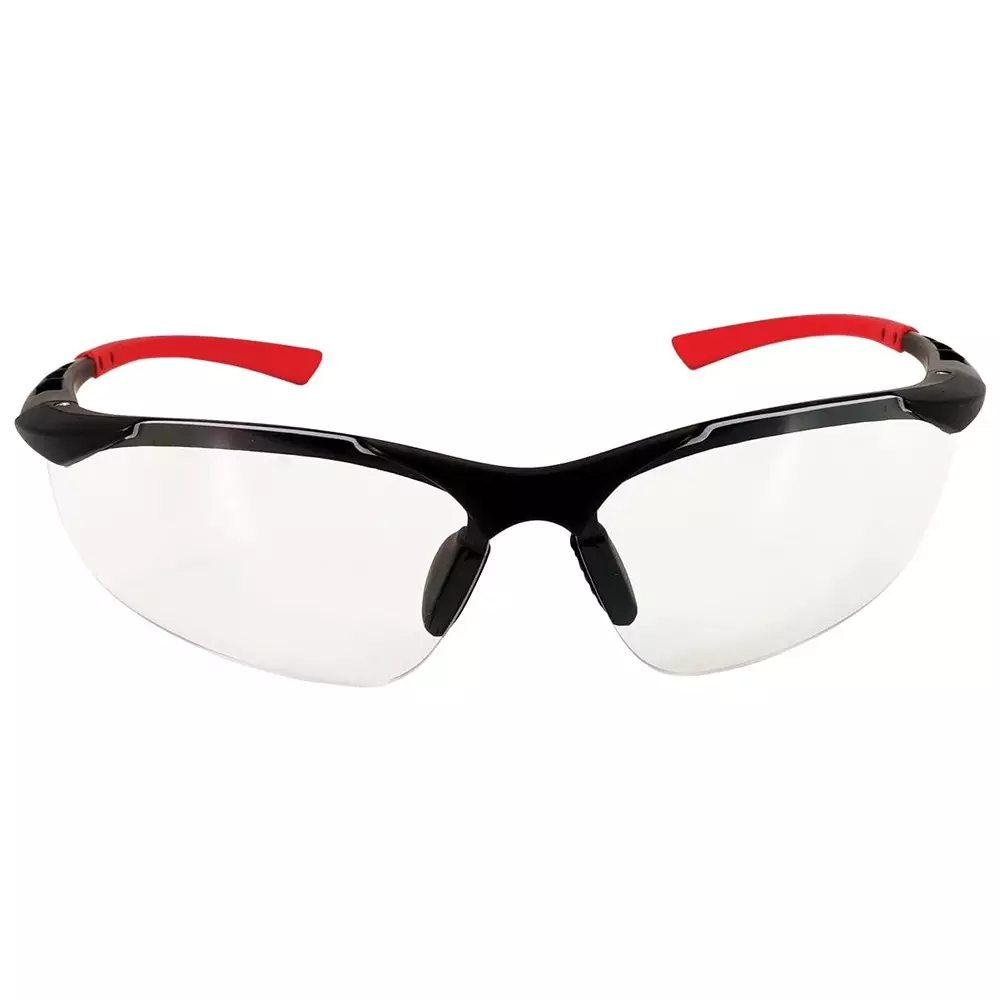 The Mask Lab Safety Goggle Antifog Antiscratch Semi Rim Red, EF-06 (Pack of 12 Pcs)