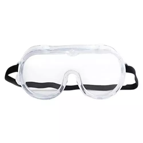 Dalbir Anti Fog Eye Protection Goggle Sand & Clear Polycarbonate & Polyvinyl Chloride Full Rim for Multipurpose Use