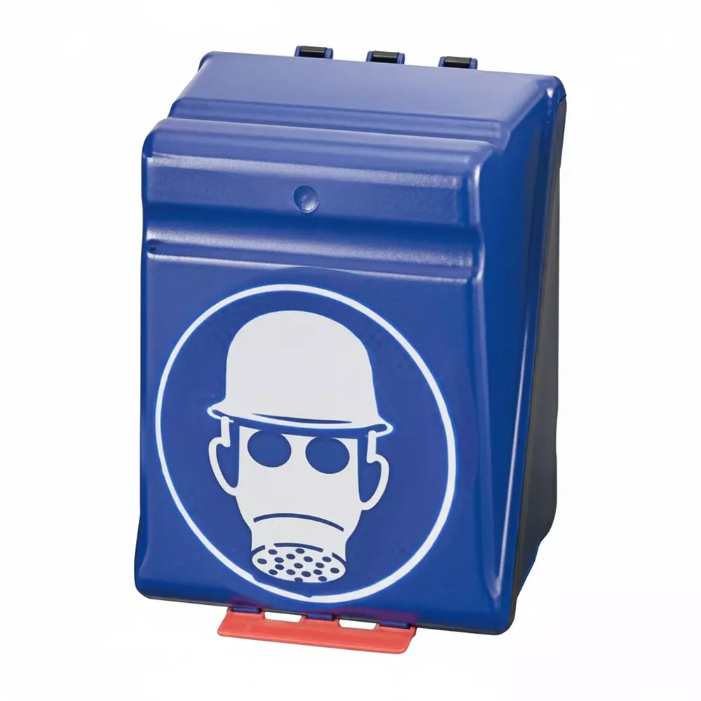 AS ONE Safety Protection Equipment Store Box for Protective Eyewear ABS Resin Blue, MAXI-7