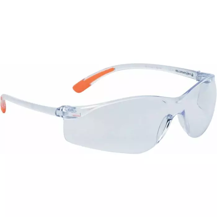 Delta Plus Safety Glasses Clear Polycarbonate Lens, MEIA CLEAR (Pack of 10)