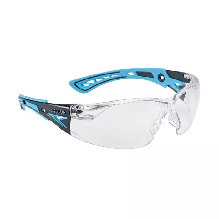 Bolle Safety RUSH+ Anti-Mist UV Safety Glasses Clear PC Lens, RUSHPPSIB