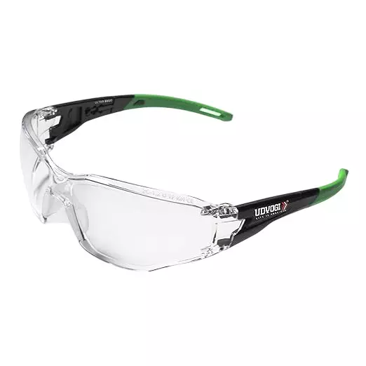 Udyogi Safety Goggles Polycarbonate Clear Lens Universal Fit, ULTRA ERGO (AF)
