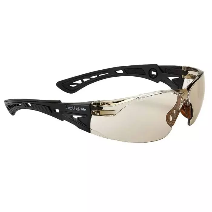 Bolle Safety PSSRUS Anti-Mist Safety Glasses Brown Polycarbonate Lens, PSSRUSPC13B