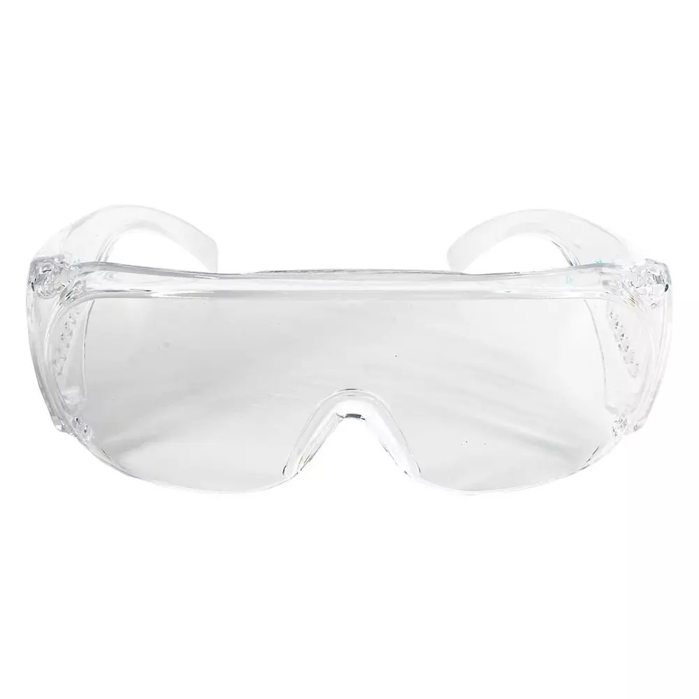 The Mask Lab Safety Goggle Overspec Hardcoated Semi Rim Transparent, EF-03 (Pack of 10 Pcs)