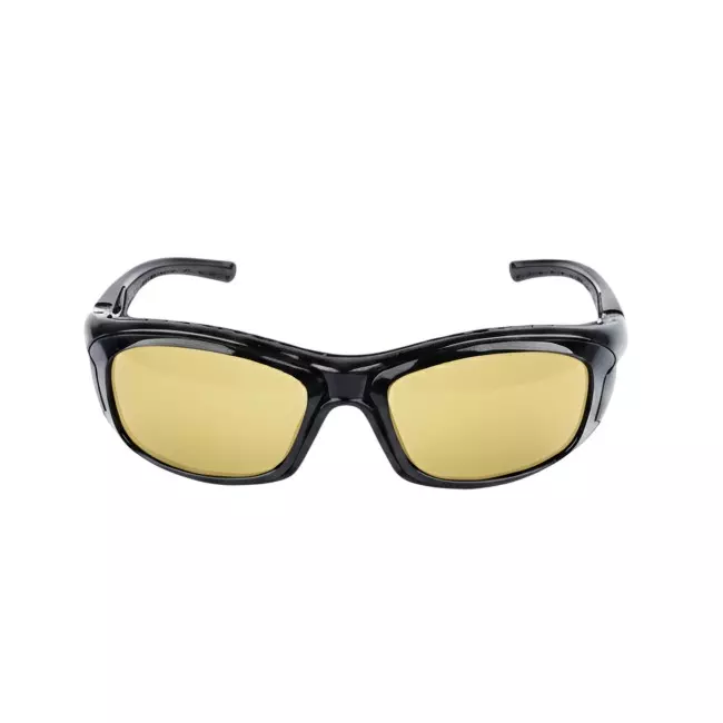 Mallcom Altair Safety Goggles Anti-Fog Polycarbonate Black Frame Yellow Lens with Removable Eyebrow Protector