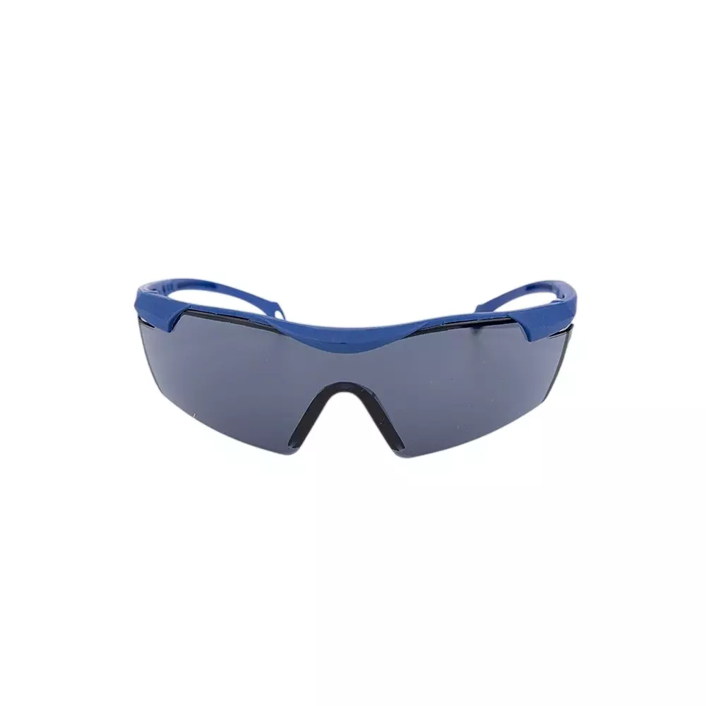 Karam Executive Choice Safety Spectacles Polycarbonate 99.9% UV Protected Scratch & Impact Resistant Lens with Matt Black Frame, ES015(SMOKE/AF)