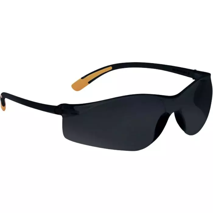 Delta Plus Safety Glasses Smoke Polycarbonate Lens, MEIA SMOKE (Pack of 10)
