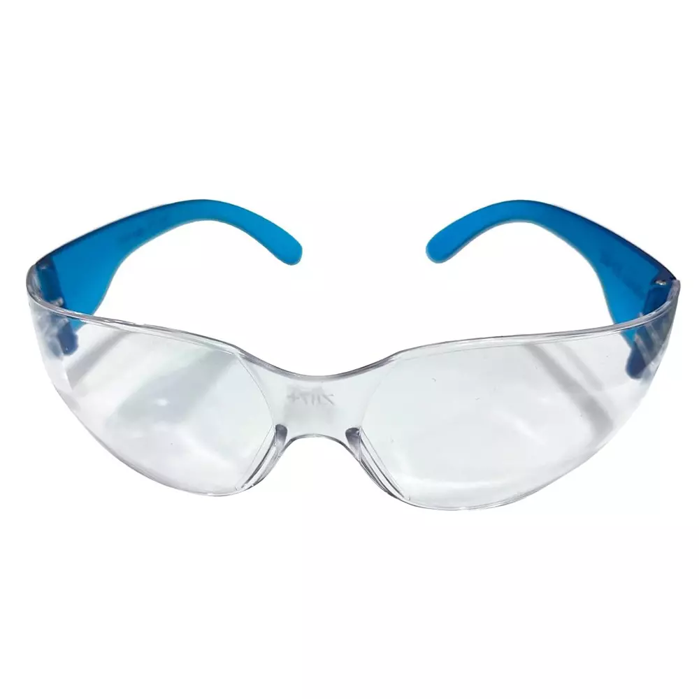 The Mask Lab Safety Goggle Antiscratch Polycarbonate Zero-Power Blue for Industrial Use, EF-ST (Pack of 20 Pcs)