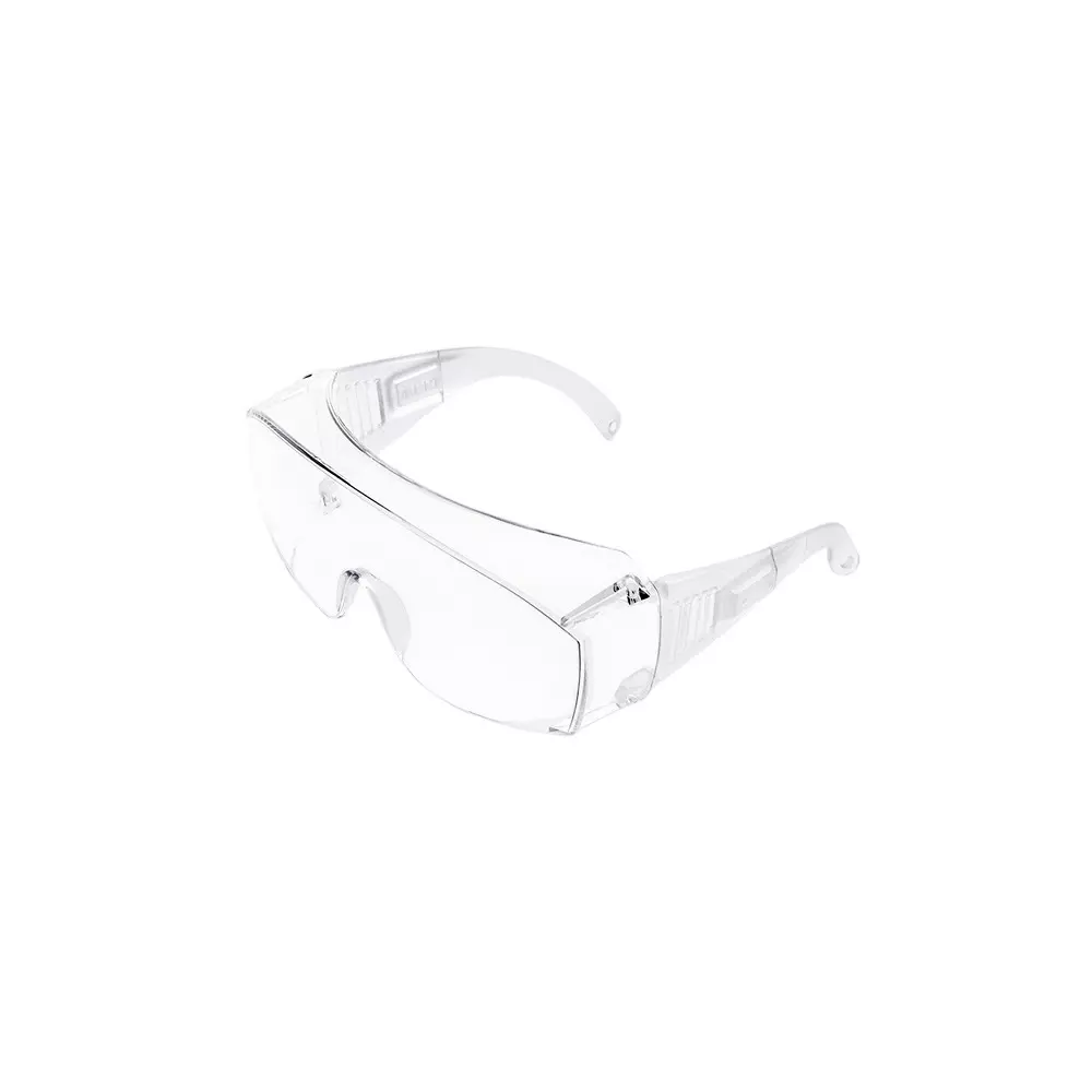 Karam Prescription-Glasses Wearer's Choice Safety Spectacles Polycarbonate 99.9% UV Protected Scratch & Impact Resistant Lens with In-Built Frame, ES007(CLEAR/ANTIFOG)