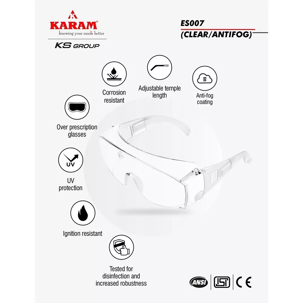 karam-prescription-glasses-wearers-choice-safety-spectacles-polycarbonate-999-uv-protected-scratch-impact-resistant-lens-with-in-built-frame-es007clearantifog
