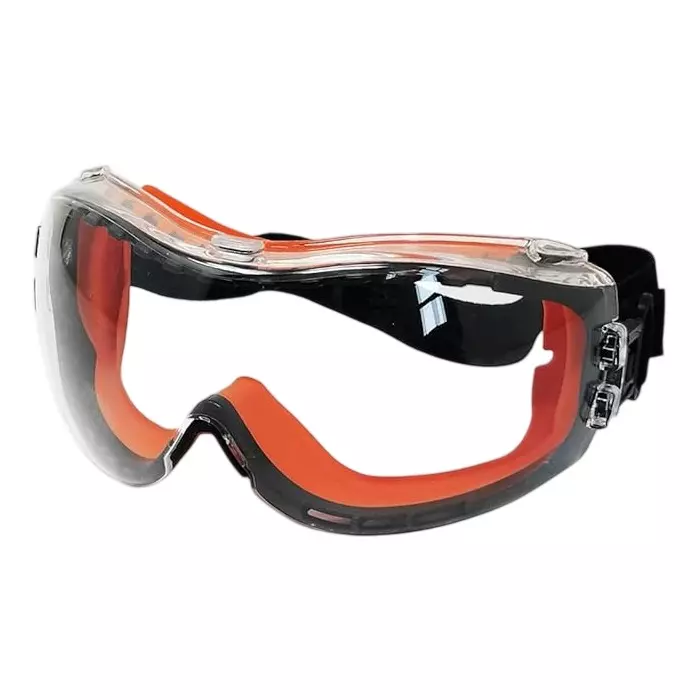 Venus E-507 Safety Goggles Polycarbonate Clear Hard Coated Anti-Fog Lens Full Rim Frame Wide Vision Free Size, 120130501