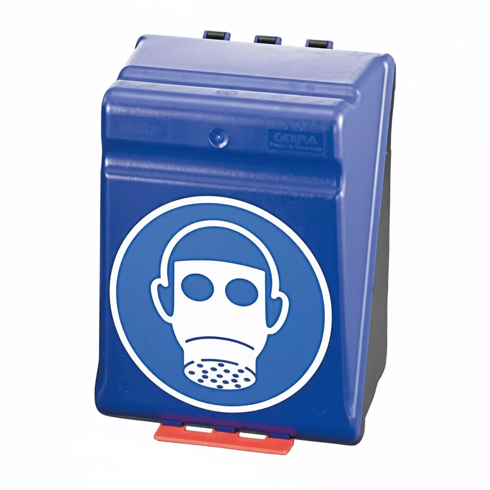 AS ONE Gas Mask Safety Protective Equipment Storage Case, Blue, MAXI-8