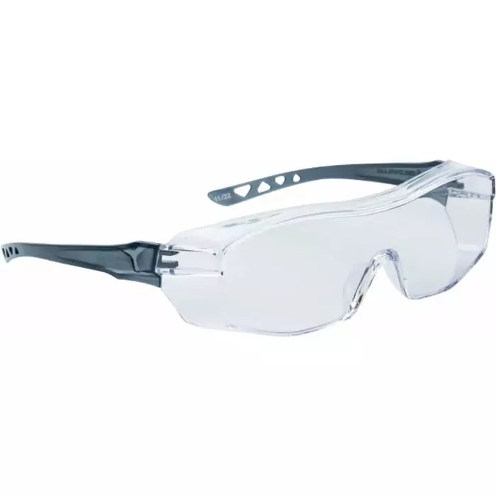 Delta Plus Safety Glasses Clear Polycarbonate Lens, HEKLA2 (Pack of 10)