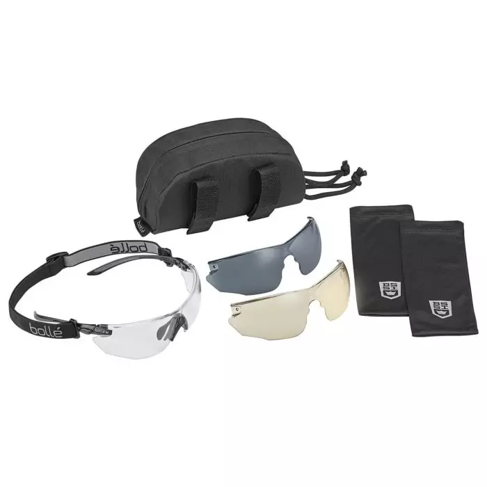 Bolle Safety COMBKI Anti-Mist Safety Glasses Clear Polycarbonate Lens, COMBKITN