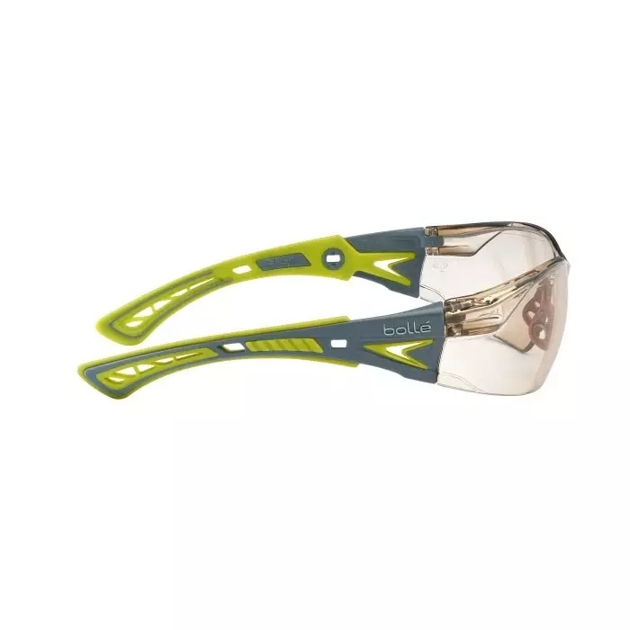 Bolle Safety RUSH+ Anti-Mist Safety Glasses Brown PC Lens, RUSHPSCSPL